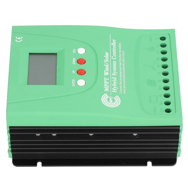 Controlador De Carga Híbrido Eólico Solar ANGGREK 12V 24V Con Pantalla LCD MPPT Boost