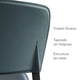 thumbnail image 5 of Silla Siena Verde Obscuro Moderna Tapizada Vinipiel Interior, 5 of 7