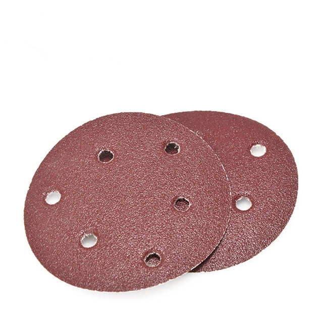 LIFKOME 1 Ensemble Disque Rond en Papier Sablé Résistant à la Chaleur pour Ponceuses à Orbite Aléatoire 125 mm