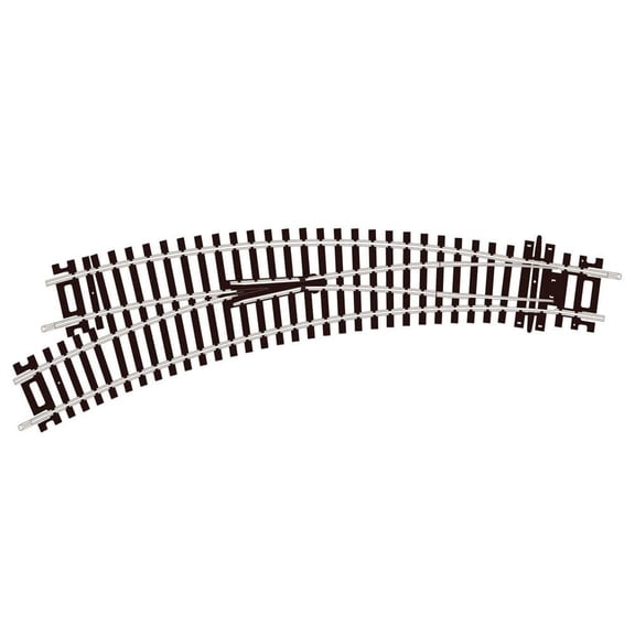Peco ST-245 HO Scale HO L/H T/O CURVED DBL RAD