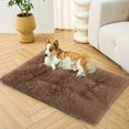 thumbnail image 4 of Clearance!Dog Crate Pad Ultra Soft Dog Bed Mat Washable Pet Kennel Bed with Non-Slip Bottom Fluffy Plush Sleeping Mat for Large Medium Small Dogs, 12 x 17 Inch, 4 of 8