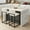 White, variant on Bar Stools Set of 2, Counter Height Stools with Backs and Footrest, 24.8-Inch Barstools Chairs, Synthetic Leather, Mid-Century Modern, Dining Kitchen Island