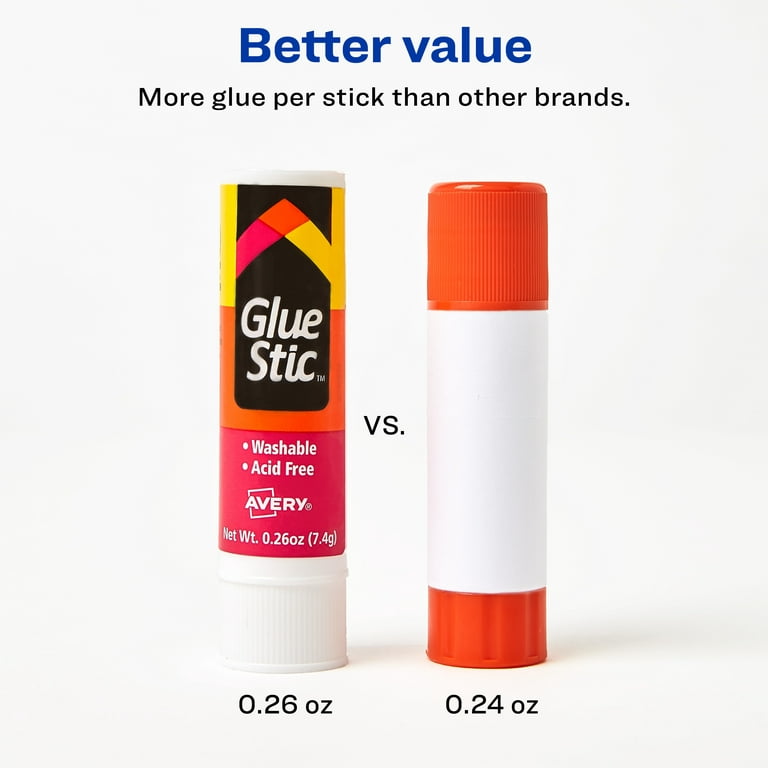 Colorations® Washable Premium White Glue Sticks (0.32 oz ea) - Set of 30