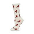 thumbnail image 2 of MeMoi Cardinal Bamboo Blend Crew Sock - Womens - Female, 9-11, Winter White, 2 of 4