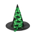 thumbnail image 3 of Elvqul Womens Hat Green Fashion Witch Hat Halloween Cap Ladies Pattern Hat, 3 of 3