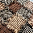 thumbnail image 4 of JCS Tuscan Brown Stripe Homespun Cotton Fabric Sold by the Yard, 4 of 6