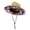 Tribal spirit, variant on 100% Straw Lifeguard Hat with Chin Strap, Wide Brim UV Protection Beach & Fishing Sun Hat for Men & Women
