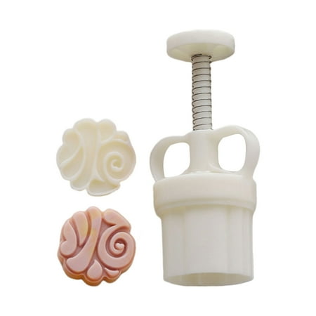 

KUFptva ABS Chinese New Year Pastries Mold Hand Pressed Mooncakes Mold Bean Pastes Cake Mould for Cooking Lover