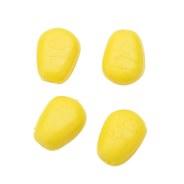 Fishing Sweetcorn,60pcs Yellow Plastic Pop Soft Bait Pop Up Corn