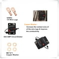 thumbnail image 3 of 50A Amp Circuit Breaker for Boat Trolling Motor Marine ATV Vehicle Stereo Audio Battery Solar System Inline Fuse with Manual Reset Switch Waterproof DC 12V-48V, 3 of 7