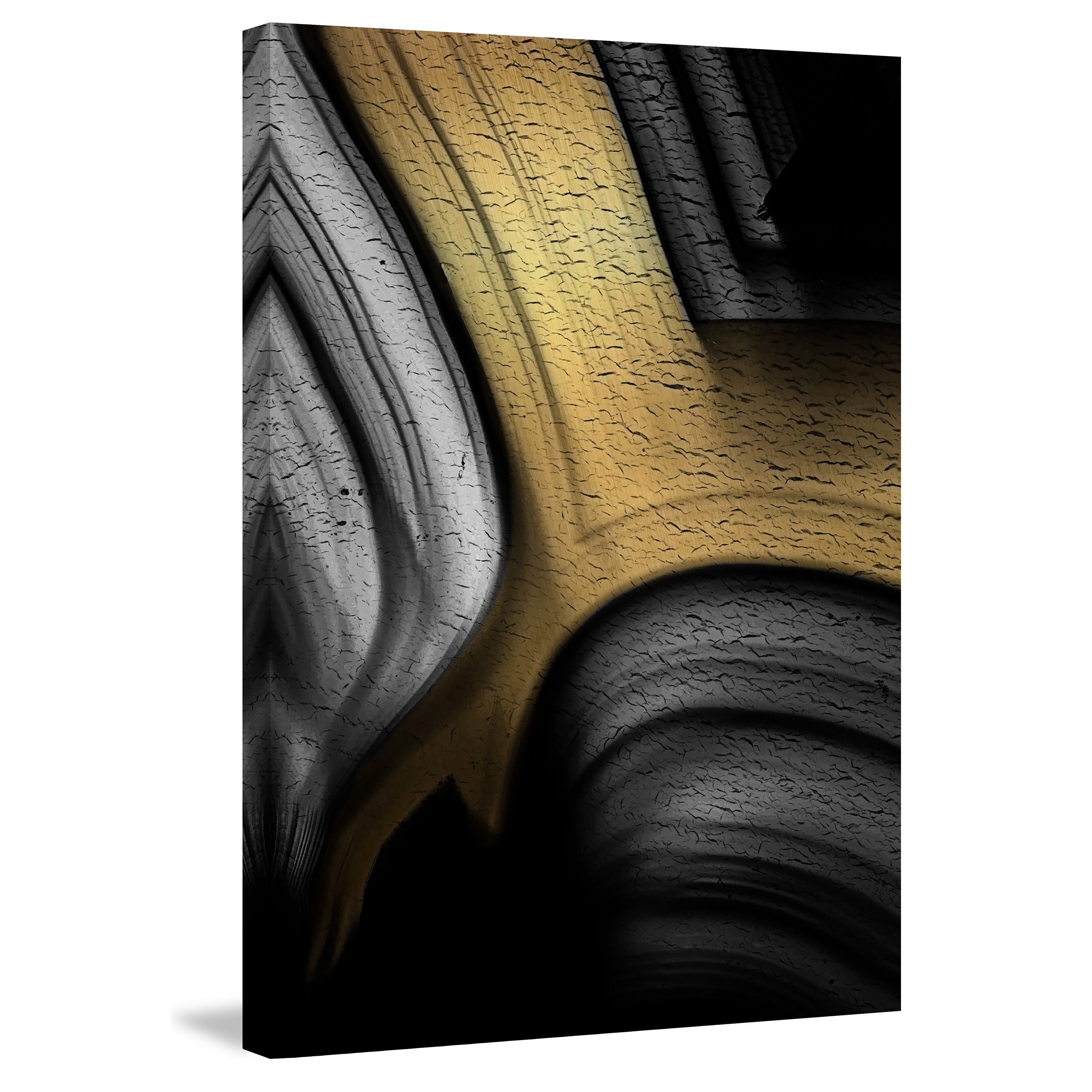 Marmont Hill "Bold Gold" Painting Print on Wrapped Canvas