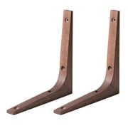 Tinksky 2Pcs Durable Wooden Shelf Brackets Wall Corner Brace Brackets Wall Rack Supports