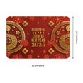 thumbnail image 2 of Año de la serpiente 2025 Feliz Año Nuevo chino 2025 Alfombra de franela Alfombra de baño Alfombra de piso para entrada interior y exterior Alfombras de porche delantero de casa, 2 of 7