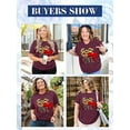 thumbnail image 5 of XCHQRTI Women Leopard Heart T-Shirt Plus Size Short Sleeve Graphic Shirt Valentine's Day Top, 5 of 7