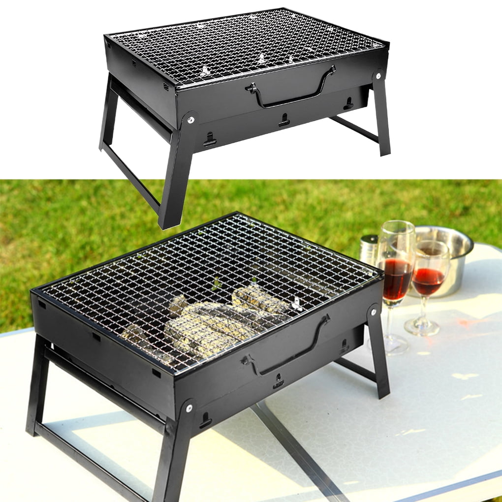 Langgg Pull-out Grill BBQ For Home Party Camping Outdoor Does Not Up Space BBQ Grill