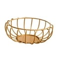 thumbnail image 4 of Iron Fruit Basket Bowl Storage Holder Rustproof Serving Tray Kitchen Organizer Aureate, 4 of 7