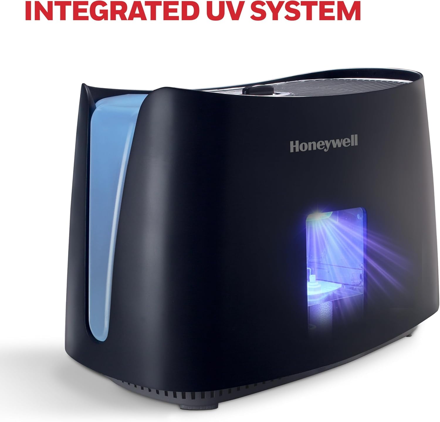 Cool Moisture Humidifier For Bedroom, Medium Rooms, 1.1 Gallon, Invisible Moisture Humidifier for Baby, Kids, Quiet, Easy to Clean, UV Technology, Black,