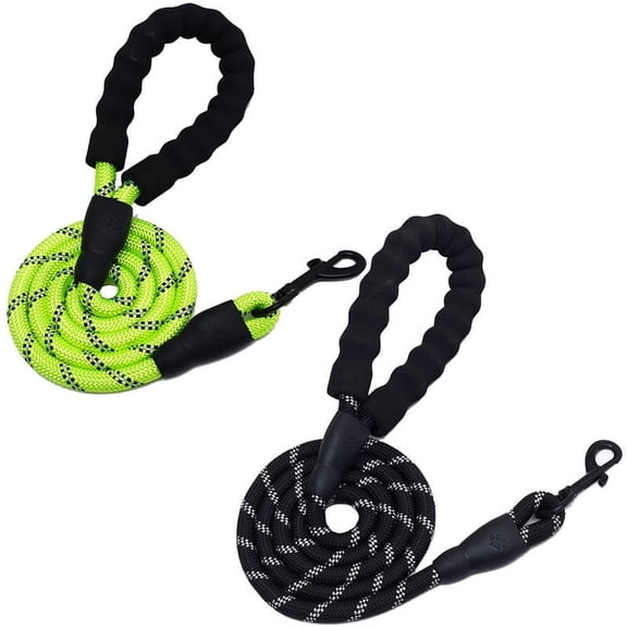 RUIYUNZHUZHU 6.56FT Dog Leash with Comfortable Padded Handles and Highly Reflective Threads for Dog