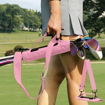 Golf Club Bag Portable 5 Club Capacity Lightweight Carry Case Mini Golf Bag Travel Storage Oxford Fabric Durable Golf Accessory Men Women Golfers Compact Club Carrier Sports Equipment