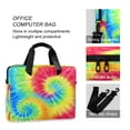 thumbnail image 4 of 16" Laptop Briefcase for Work Travel Laptop Shoulder Bag Carrying Handbag Laptop Case Tie-dyed Colorful Spiral Pattern, 4 of 8