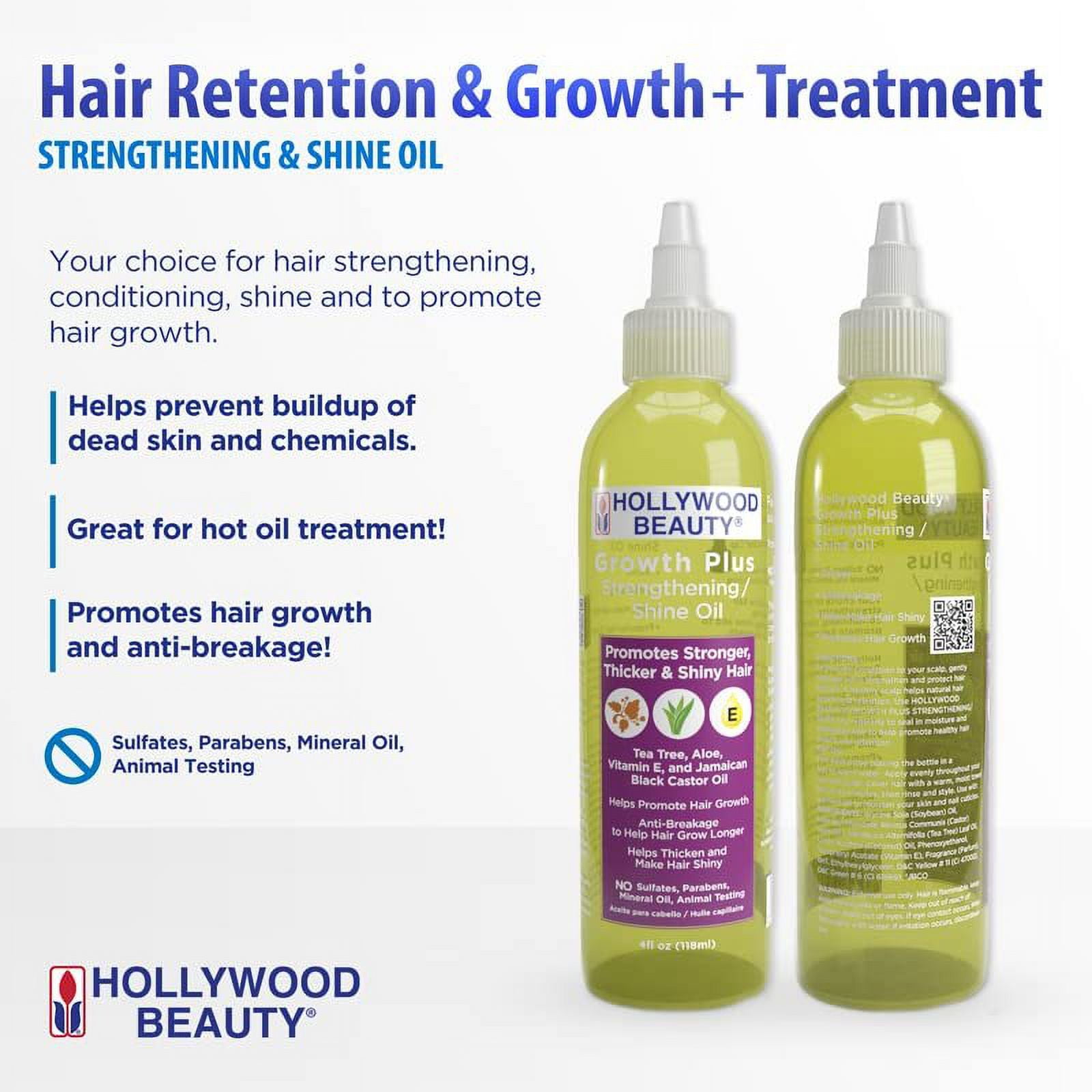 Growth+: Strengthening/Shine Oil With Jbco 4 Oz (Pack Of 2)