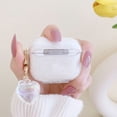 thumbnail image 7 of For AirPods 2 Pro 3 Case Dreamy Colorful Heart Bow Keychain Soft Cute Shell Bluetooth Earphone Charging Box Cover for Air Pods 2 (Clear,For AirPods 1 or 2), 7 of 7