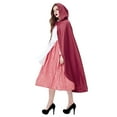 thumbnail image 5 of FYEGRE Womens Little Red Riding Hood Character Outfit Cape for Halloween Party Dress by Classic Stories Red XL, 5 of 9