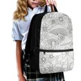thumbnail image 3 of Uourmeti Polyester School Backpack Daypack with Mushroom Floral Pattern - Durable Large Capacity Bag for Students and Daily Travel, 3 of 6