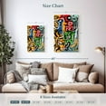 thumbnail image 3 of Elephant Stock African Tribal Dance Wall Art - Vertical Multi Panel Canvas - Living Room Wall Decor - Abstract Multi Panel - Black And Orange Decor By Emmanuel Signorino - 14" x 23", 3 of 4