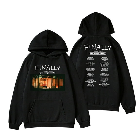 Rex Orange County Hoodie FINALLY: A Theatre Tour 2024 Unisex Fashion Casual Long Sleeve Sweatshirt