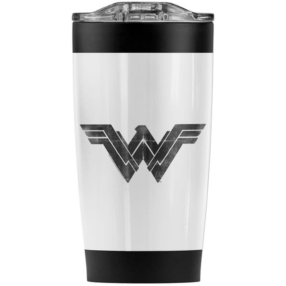 Wonder Woman Folded And Distressed Stainless Steel Tumbler 20 oz Coffee Travel Mug/Cup, Vacuum Insulated & Double Wall with Leakproof Sliding Lid | Great for Hot Drinks and Cold Beverages