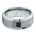 thumbnail image 2 of Tungsten Arizona The Grand Canyon State Band Ring 8mm Men Women Comfort Fit Gray Step Bevel Edge Brushed Polished, 2 of 4
