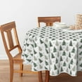 thumbnail image 6 of Horaldaily Christmas Tablecloth 60×60 Inch Round, Christmas Pine Tree Green Washable Table Cover for Party Picnic Dinner Decor, 6 of 6