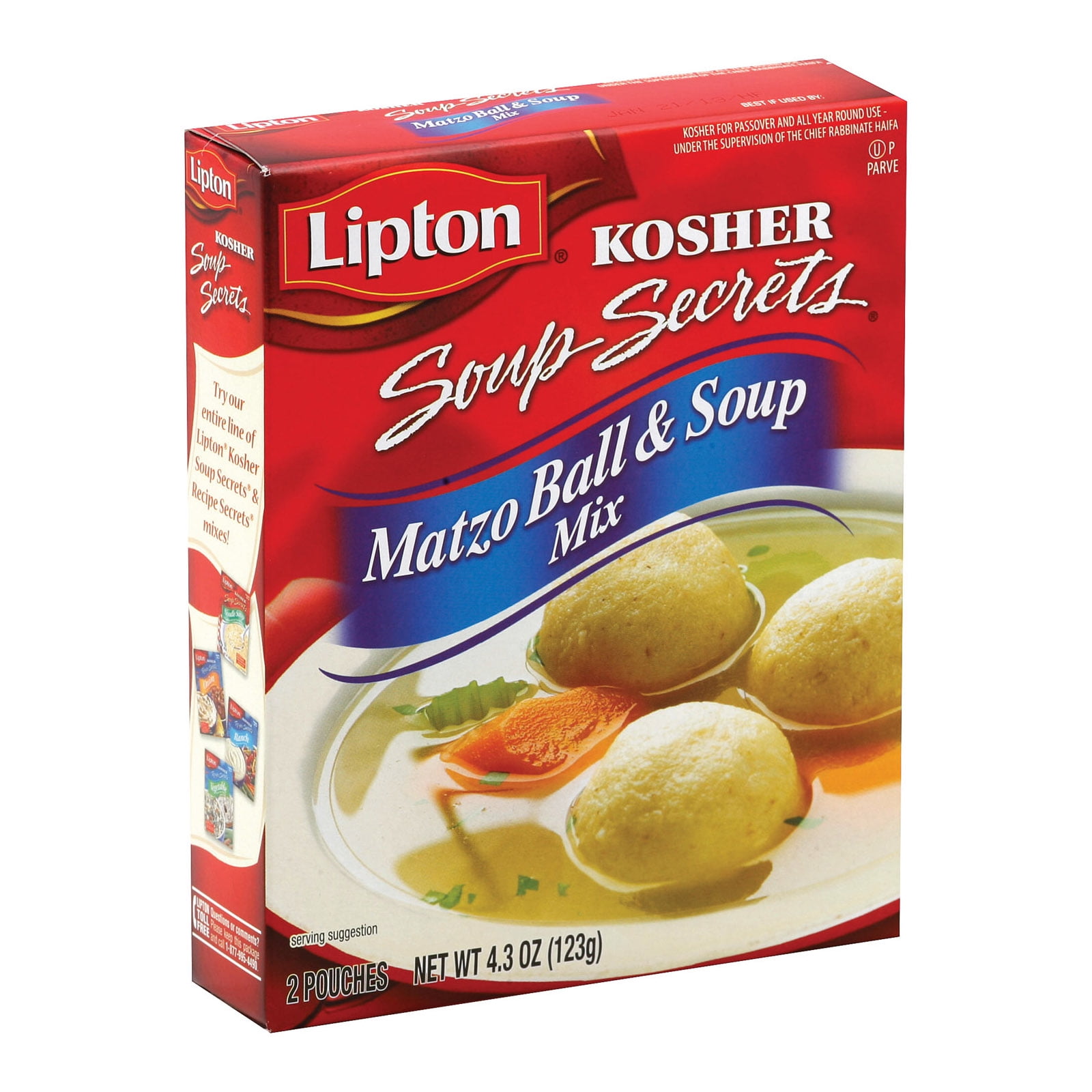 Lipton Kosher Soup Secrets Matzo Ball 7 Soup Mix, 4.3 oz