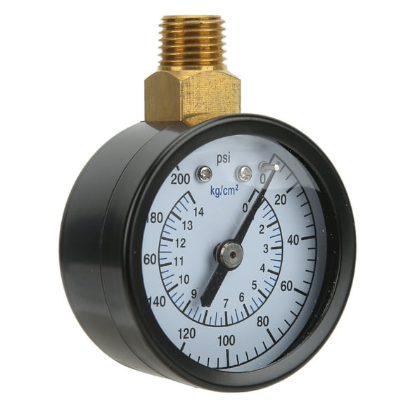 Tbest 1/4NPT 50mm Radial Pressure Gauge Oil Gas Hydraulic Pressure Gauge Indicator 0‑200psi 0‑14kg/cm²,Hydraulic Pressure Gauge,Oil Pressure Gauge