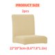 thumbnail image 4 of Injueey Paquete de 2 fundas para sillas de oficina a cuadros, funda protectora elástica resistente al desgaste, muebles de oficina para las cuatro Decoración del hogar Beige Injueey HA012491-07, 4 of 5
