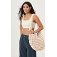 thumbnail image 2 of Bolsa de mano acolchada ODODOS para mujer, color marfil, 2 of 6