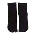 thumbnail image 2 of Naierhg Thermal socks 1 Pair Women Sock Middle Tube Two Toes Solid Color Soft High Elasticity Anti-slip Ankle Protection Sweat Absosrption Fall Winter Socks Black, 2 of 8