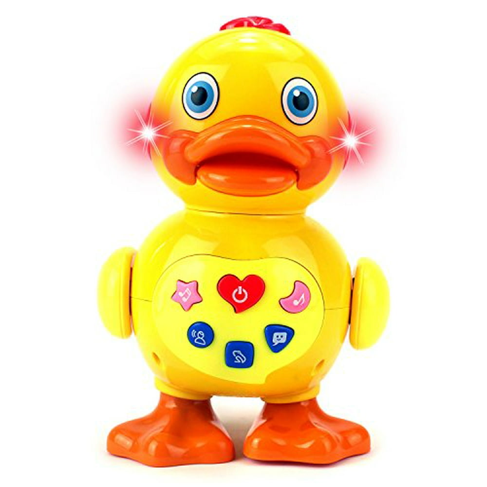 Play & Learn Joyful Duck Battery Operated Toy Figure w/ Walking Action