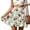 E, variant on Taqqpue Women's Summer Flowy Skirts Casual Linen Boho Ruffle Mini Skirts Pleated High Waist Cute Butterfly Swing Beach Skirt Drawstring Floral Print Tiered Skirts