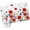 White Bright Red, variant on Red Blue Poppy Floral Entryway Rug 2'x3' Non Slip Front Door Mats, Farmhouse Spring Flowers Entrance Rugs Indoor Outdoor Carpet, Washable Floor Mats Small Area Rug for Bedroom Kitchen
