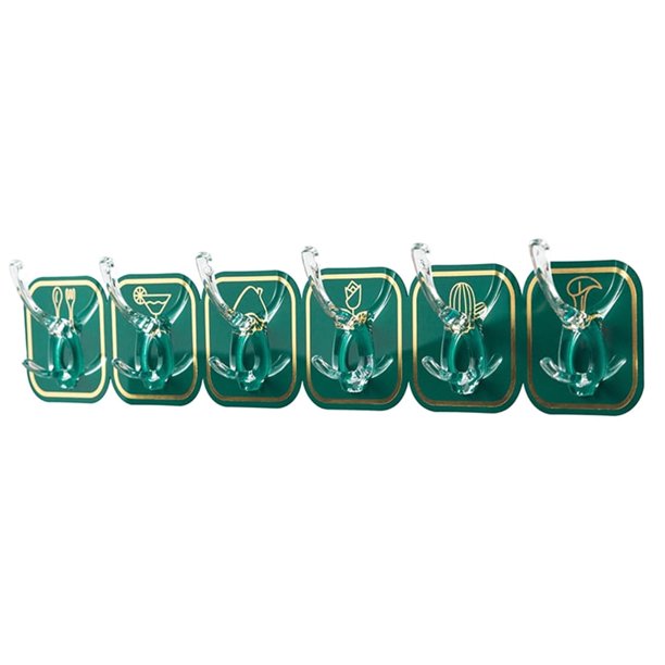 Ganchos adhesivos continuos ajkijo, tiras largas para puerta, ganchos para colgar ropa en la pared, soportes adhesivos resistentes que no dejan rastro, ganchos de cocina de plástico reutilizables
