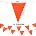 thumbnail image 2 of 98ft 45pcs Caution Pennant Banner Flags Perimeter Marking Safety Flag for Traffic Construction, Orange, 2 of 6