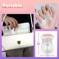 thumbnail image 3 of Mini lámpara LED ultravioleta para uñas, mini lámpara ultravioleta para gel, secador de uñas, lámpara ultravioleta portátil para manicura, secado rápido para salón de uñas casero (rosa), 3 of 4