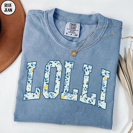 Lolli Floral Lemon Lolli Spring Summer Pregnancy Reveal T-Shirt All Size S-3XL