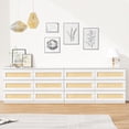 thumbnail image 4 of Bingirl Commode de Chambre en Rotin : Organisateur à 6 Tiroirs pour Garde-Robe, avec Design à Double Bois, 4 of 8