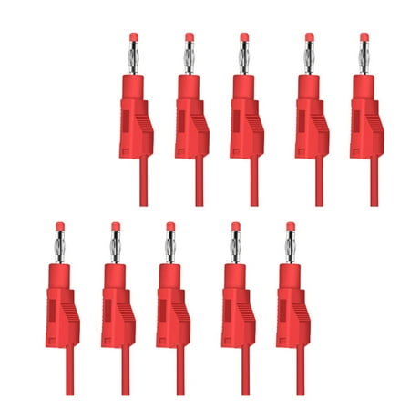 

10pc 4mm pure copper banana plug Insulation stacked plug lantern plug 5 color