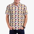 thumbnail image 5 of Yiaed Polka DotPrint Men's Short Sleeve Polo Shirt,Golf Polo for Men Three-Button Golf Shirt Athletic Casual Collared T-Shirt- X-Large, 5 of 7