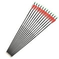 YTBW 12X Archery 28 Inch Carbon Arrows 7.8Mm Sp 500 For Compound