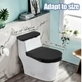 thumbnail image 3 of 2 Toilet Lid Covers Standard Size For Round/Oval/Elongated Toilets Machine Washable Polyester Simple Care, 3 of 9